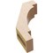 Ekena Millwork 3-inch W x 8-inch D x 12-inch H Merced Rough Cedar Woodgrain TimberThane Knee Brace, Primed BRCUR03X08X12MRCRCPR - alternate 6
